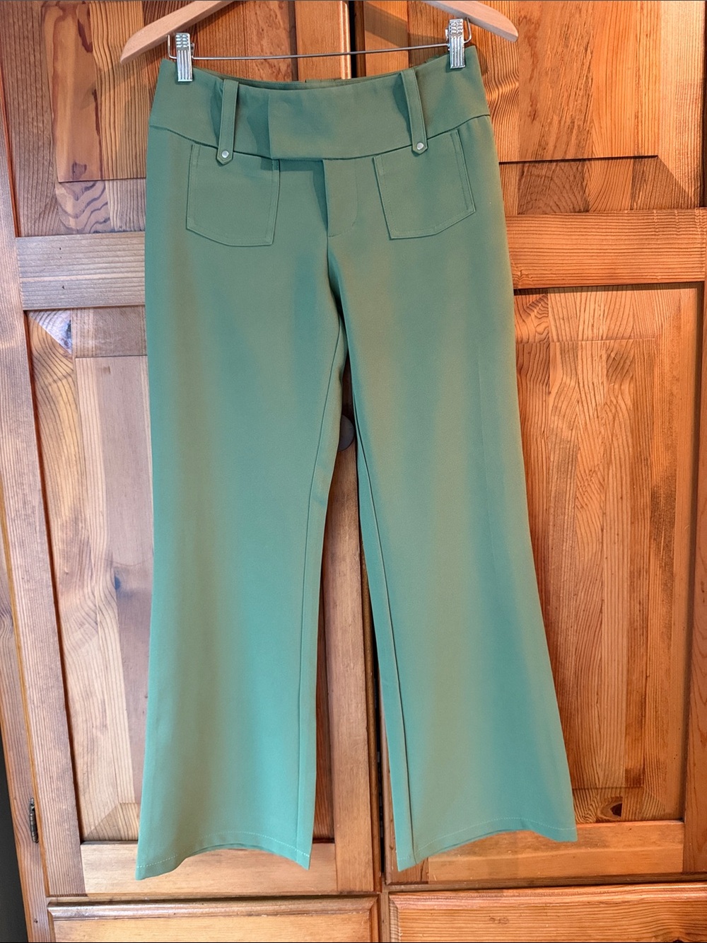 I.AM.GIA High-Rise Green Wide-Leg Pants
